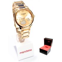 Relógio Mondaine Feminino Analógico Rosé Corações 53627LPMVRE2