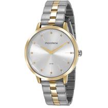 Relógio Mondaine Feminino Casual Prata Dourado 53659LPMVBE2