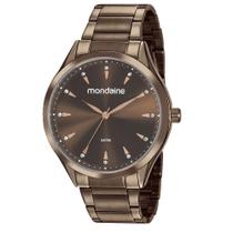 Relogio Mondaine Feminino Chocolate A Prova D' Água 53817lpmvme4 Garantia 1 Ano