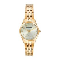 Relógio Mondaine Feminino Clássico com Cristais Dourado 32699LPMVDE1