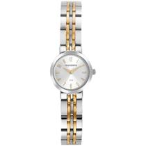 Relógio Mondaine Feminino Clássico Prata e Dourado 32689LPMVBE2
