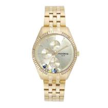 Relógio Mondaine Feminino Cristais Dourado 32527LPMVDE1