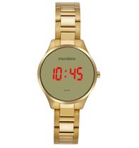 Relógio MONDAINE feminino digital dourado 32845LPMVDE1