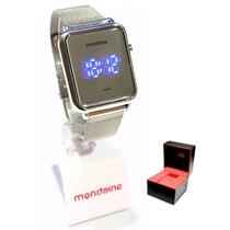 Relógio Mondaine Feminino Digital Led Prateado 32171L0MVNE3