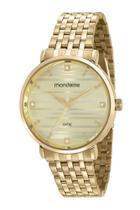 Relogio Mondaine Feminino Dourado a prova dagua 53651LPMVDE1