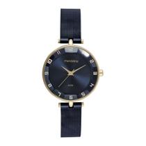 Relógio Mondaine Feminino Dourado Azul 32911LPMVLE4 - RELOGIO MONDAINE Relógio Mondaine Feminino Dourado Azul 32911LPMVLE4 - RELOGIO MONDAINE