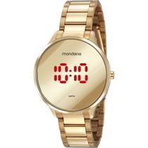 Relógio Mondaine Feminino Dourado Digital 32060LPMVDE1