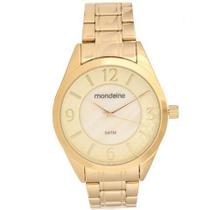 Relógio Mondaine Feminino Dourado Madrepérola 99013lpmvde1