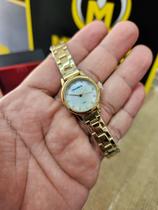 Relógio Mondaine Feminino Dourado Pequeno 32531LPMVDE1