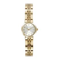 Relogio Mondaine Feminino Dourado pequeno mini com numeros classico social a prova dagua 32689LPMVDE1