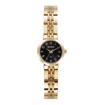Relógio Mondaine Feminino Dourado Preto 32731LPMVDE1
