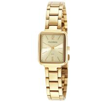 Relógio Mondaine Feminino Dourado Retangular 32377LPMVDE1