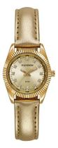 Relógio Mondaine Feminino Minimalista Couro 32960lpmvdh5 Peq Gold Dourado Ouro Velho