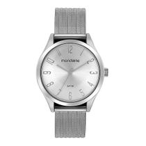 Relógio Mondaine Feminino Minimalista Prata 99710L0MVNE3