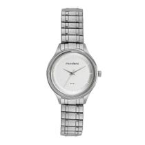 Relógio MONDAINE feminino prata expansível 32782L0MVNE2