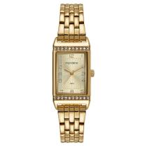 Relogio Mondaine Feminino quadrado dourado pequeno 32495LPMVDE1