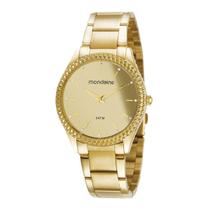 Relogio Mondaine Feminino Ref: 32347lpmvde1 Espelhado Dourado