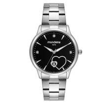 Relogio Mondaine Feminino Ref: 32534L0Mvne2 Coração Prateado