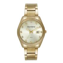 Relogio Mondaine Feminino Ref: 32841Lpmvde1 Clássico Dourado