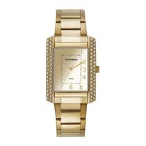 Relogio Mondaine Feminino Ref: 32842lpmvde1 Retangular Dourado