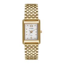 Relogio Mondaine Feminino Ref: 32921lpmvde1 Retangular Dourado