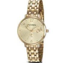 Relógio Mondaine Feminino Texturizado Borboletas Dourado 53826LPMVDE2