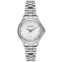 Relógio Mondaine Feminino Texturizado Prata 99762L0MVNE2