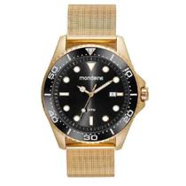 Relógio Mondaine Malha de Aço Dourado Masculino 32507GPMVDE2