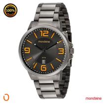 Relógio Mondaine Masculino 32305GPMVSE2 F Cinza P Laranja