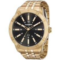 Relógio Mondaine Masculino 99193GPMVDE1 Dourado Elegante Grande