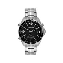 Relógio Mondaine Masculino Anadigi Prateado 32810G0MVNE2 Relógio Mondaine Masculino Anadigi Prateado 32810G0MVNE2