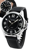 Relógio Mondaine Masculino Analógico De Pulso Casual Quartz Pulseira De Silicone Preto Brilha No Escuro A Prova D água 50 Metros Original