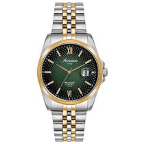 Relogio Mondaine masculino Automatico prata dourado verde bicolor misto calendario prova agua 100m 32993GPMVBA3 Relogio Mondaine masculino Automatico prata dourado verde bicolor misto calendario prova agua 100m 32993GPMVBA3