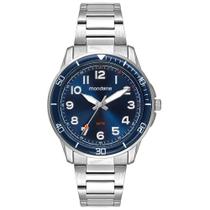 Relógio Mondaine Masculino Azul Prata 33028G0MVNE2