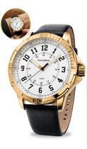 Relógio Mondaine Masculino De Pulso Analógico Dourado Casual Pulseira Couro Preta Prova Dágua 50m Original Relógio Mondaine Masculino De Pulso Analógico Dourado Casual Pulseira Couro Preta Prova Dágua 50m Original