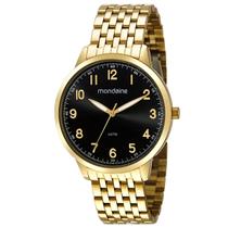 Relógio Mondaine Masculino dourado à Prova Dágua 99590GPMVDA3