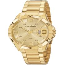Relógio Mondaine Masculino Dourado Analógico 32650GPMVDE4