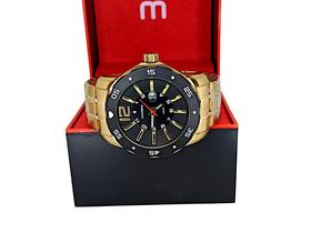 Relógio Mondaine Masculino Dourado Grande Original