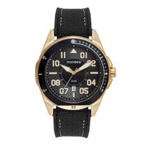 Relógio Mondaine Masculino Nylon Dourado 48mm