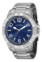 Relógio Mondaine Masculino Prata 99369G0MVNE2 Analógico 5 Atm Cristal Mineral Tamanho Grande