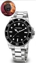 Relógio Mondaine Masculino Prateado Elegante Original Analógico Quartz À Prova DÁgua 50M