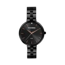 Relógio Mondaine Minimalista Preto Feminino 32670LPMVPE3
