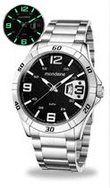 Relógio Mondaine Original Masculino Analógico De Pulso Prateado Com Calendário Esportivo Prova Dágua 50 Metros Relógio Mondaine Original Masculino Analógico De Pulso Prateado Com Calendário Esportivo Prova Dágua 50 Metros
