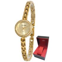 Relógio Mondaine Pedras Feminino de Pulso Prova D'agua