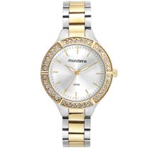 Relógio MONDAINE prata dourado feminino 32483LPMVBE2