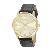 Relógio Mondaine Preto/Dourado Masculino 99517GPMVDH1 Relógio Mondaine Preto/Dourado Masculino 99517GPMVDH1