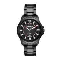 Relógio Mondaine Preto Masculino Casual Com Calendário 83507GPMVPE1