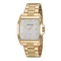 Relógio Mondaine Quadrado Casual Dourado 83489GPMVDE1