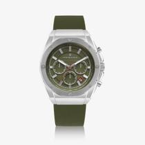 Relógio Monte Carlo Masculino com Pulseira de Silicone Verde