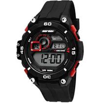 Relógio MORMAII DIGITAL BORR PRET/VERM MO2019/8R Relógio MORMAII DIGITAL BORR PRET/VERM MO2019/8R